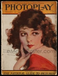 9x436 PHOTOPLAY magazine November 1922 cover art of pretty Colleen Moore by J. Knowles Hare!