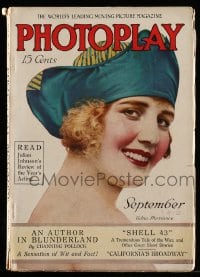 9x415 PHOTOPLAY magazine September 1916 great cover art of Edna Purviance from a photo by Stagg!