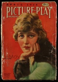 9x449 PICTURE PLAY magazine April 1918 great cover art of pretty Ethel Clayton!