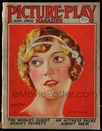 9x454 PICTURE PLAY magazine April 1926 great cover art of Dorothy Mackaill by Modest Stein!