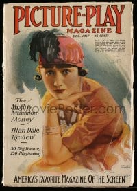 9x447 PICTURE PLAY magazine December 1917 great cover art of Kathleen Clifford by Madan!