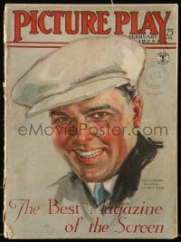 9x460 PICTURE PLAY magazine February 1929 great cover art of Neil Hamilton by Modest Stein!