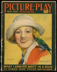 9x455 PICTURE PLAY magazine May 1926 great cover art of Marion Davies by Modest Stein!
