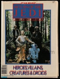 9x485 RETURN OF THE JEDI magazine 1984 special issue on heroes, villains, creatures, & droids!