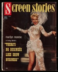 9x486 SCREEN STORIES magazine Nov 1954 Marilyn Monroe in There's No Business Like Show Business!