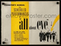 9x521 ALL ABOUT EVE pressbook 1950 Bette Davis & Anne Baxter classic, Marilyn Monroe shown!