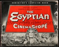9x640 EGYPTIAN pressbook 1954 cool artwork of Jean Simmons, Victor Mature & Gene Tierney!