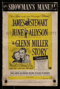 9x678 GLENN MILLER STORY pressbook 1954 James Stewart in the title role, June Allyson, Louis Armstrong!