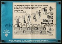 9x695 HIGH & THE MIGHTY pressbook 1954 John Wayne, Claire Trevor, directed by William Wellman!