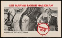 9x844 PRIME CUT pressbook 1972 Lee Marvin with machine gun, Gene Hackman with meat cleaver!