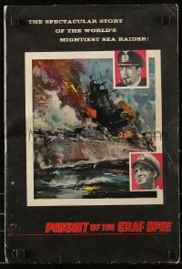 9x849 PURSUIT OF THE GRAF SPEE pressbook 1957 Powell & Pressburger Battle of River Plate