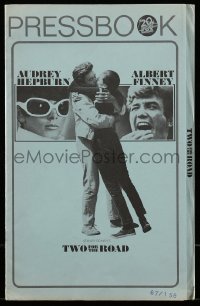 9x951 TWO FOR THE ROAD pressbook 1967 Audrey Hepburn & Albert Finney, directed by Stanley Donen!