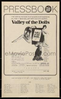 9x960 VALLEY OF THE DOLLS 4pg pressbook 1967 Sharon Tate, from Jacqueline Susann's erotic novel!