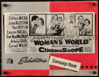 9x986 WOMAN'S WORLD pressbook 1959 Allyson, Webb, Heflin, Lauren Bacall, MacMurray, Dahl
