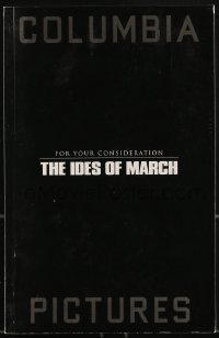 9x241 IDES OF MARCH For Your Consideration 5.5x8.5 script 2011 by Clooney, Heslov & Willimon!