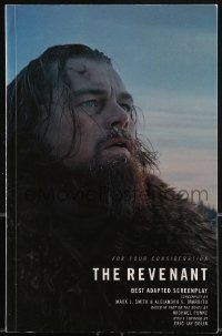 9x268 REVENANT For Your Consideration 5.5x8.5 script 2015 screenplay by Mark L. Smith & Inarritu!