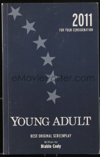 9x286 YOUNG ADULT For Your Consideration 5.5x8.5 script 2011 screenplay by Diablo Cody!