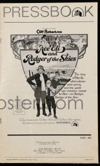 9x518 ACE ELI & RODGER OF THE SKIES pressbook 1972 Cliff Robertson, written by Steven Spielberg!