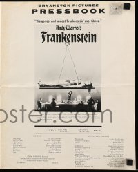 9x526 ANDY WARHOL'S FRANKENSTEIN pressbook 1974 Joe Dallessandro, directed by Paul Morrissey!