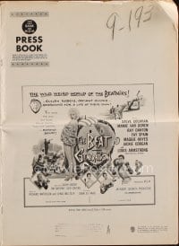 9x545 BEAT GENERATION pressbook 1959 sexy Mamie Van Doren trapped by beatnik Ray Danton, Louis Armstrong