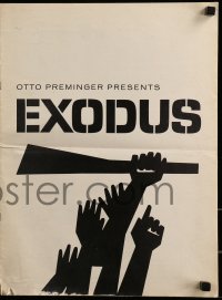 9x648 EXODUS pressbook 1961 directed by Otto Preminger, lots of Saul Bass artwork throughout!