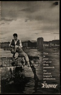 9x651 FANNY pressbook 1961 Leslie Caron, Charles Boyer, Maurice Chevalier, Horst Buchholz!