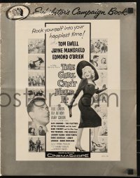 9x673 GIRL CAN'T HELP IT pressbook 1956 full-length art of sexy Jayne Mansfield, Tom Ewell, rock & roll!