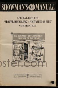 9x716 IMITATION OF LIFE/FLOWER DRUM SONG pressbook 1965 the biggest drama & the brightest musical!