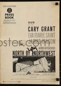 9x808 NORTH BY NORTHWEST pressbook 1959 Alfred Hitchcock classic with Cary Grant & Eva Marie Saint!