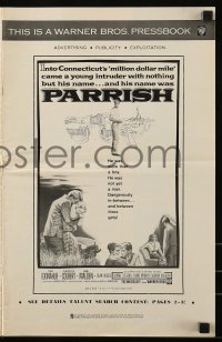 9x831 PARRISH pressbook 1961 Troy Donahue, Connie Stevens, Claudette Colbert, Karl Malden, Jagger!