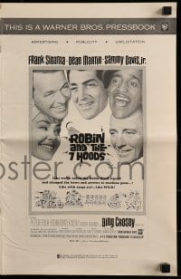 9x862 ROBIN & THE 7 HOODS pressbook 1964 Frank Sinatra, Dean Martin, Sammy Davis Jr, Bing Crosby