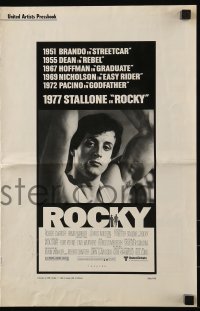 9x864 ROCKY pressbook 1976 boxer Sylvester Stallone, Talia Shire, boxing classic!