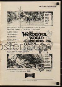 9x987 WONDERFUL WORLD OF THE BROTHERS GRIMM pressbook 1962 Harvey, Bloom, George Pal fairy tales!