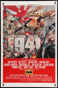 9y006 1941 style D 1sh 1979 Spielberg, art of John Belushi, Dan Aykroyd & cast by McMacken!