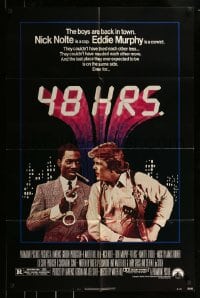 9y010 48 HRS. 1sh 1982 Nick Nolte is a cop who hates Eddie Murphy who is a convict!