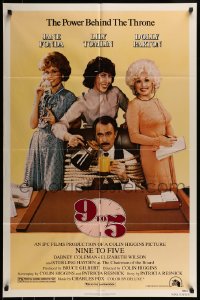 9y014 9 TO 5 1sh 1980 Dolly Parton, Jane Fonda & Lily Tomlin w/tied up Dabney Coleman!