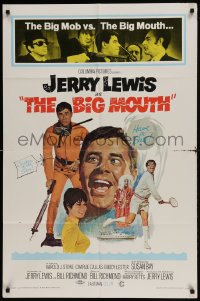 9y087 BIG MOUTH 1sh 1967 Jerry Lewis is the Chicken of the Sea, D.K. spy spoof artwork!