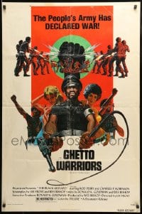9y090 BLACK GESTAPO 1sh 1975 Ken Barr art, Ghetto Warriors, The New Master Race!