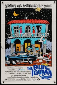 9y105 BLUE IGUANA 1sh 1988 Dylan McDermott, everything's worth something here, except your life!