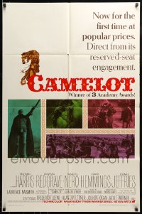 9y129 CAMELOT awards 1sh 1968 Richard Harris as King Arthur, Vanessa Redgrave as Guinevere!