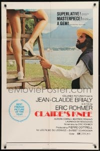 9y150 CLAIRE'S KNEE 1sh 1971 Eric Rohmer's Le Genou de Claire, Jean-Claude Brialy, sexy legs!