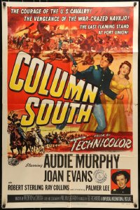 9y159 COLUMN SOUTH 1sh 1953 cavalry man Audie Murphy against war-crazed Navajo!