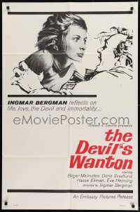 9y209 DEVIL'S WANTON 1sh 1962 Ingmar Bergman's Fangelse, Birger Malmsten
