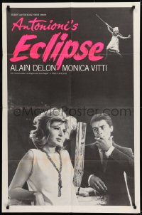 9y244 ECLIPSE 1sh 1962 Michelangelo Antonioni, Alain Delon, sexy Monica Vitti!
