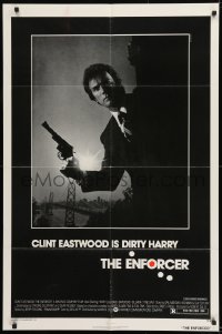 9y263 ENFORCER 1sh 1976 classic image of Clint Eastwood as Dirty Harry holding .44 magnum!