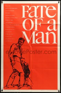 9y294 FATE OF A MAN 1sh 1961 Sudba Cheloveka, Sergei Bondarchuk!, Bob Peak's first poster art!