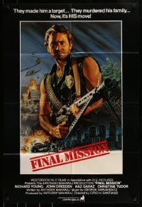 9y299 FINAL MISSION int'l 1sh 1984 Richard Young, John Dresden, cool police action art!