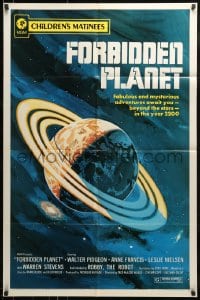 9y315 FORBIDDEN PLANET 1sh R1972 fabulous and mysterious adventures await you in the year 2200!