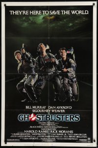 9y335 GHOSTBUSTERS 1sh 1984 Bill Murray, Aykroyd & Harold Ramis are here to save the world!