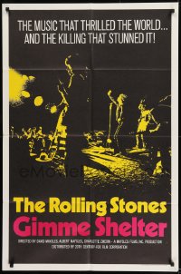 9y338 GIMME SHELTER int'l 1sh 1971 Rolling Stones out of control rock & roll concert!